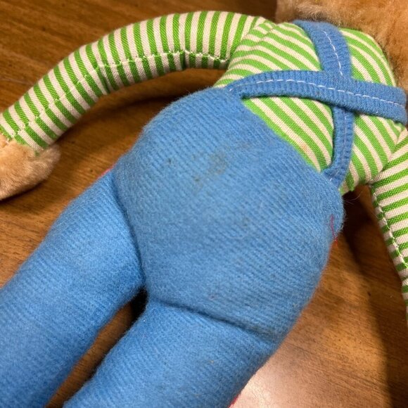 Vintage 80s Amtoy Donald Knee Hugger Plush Teddy Bear Stuffed Animal 12" - Picture 4 of 5